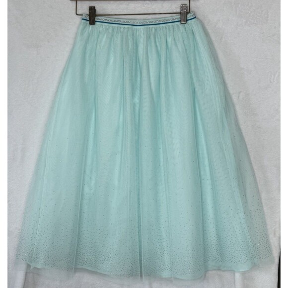 Cat & Jack Mesh Fairy Tulle Skirt Sz L Glitter Sparkle Details Elastic Waistband - Picture 6 of 12